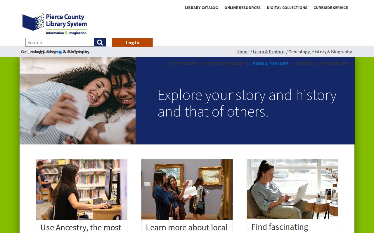 Spanaway people directories Pierce County Library genealogy resources