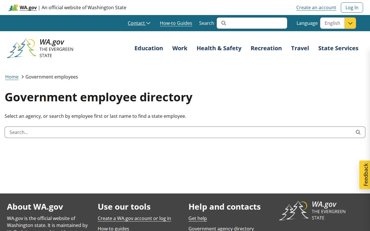 Spanaway people directories state employee contact search
