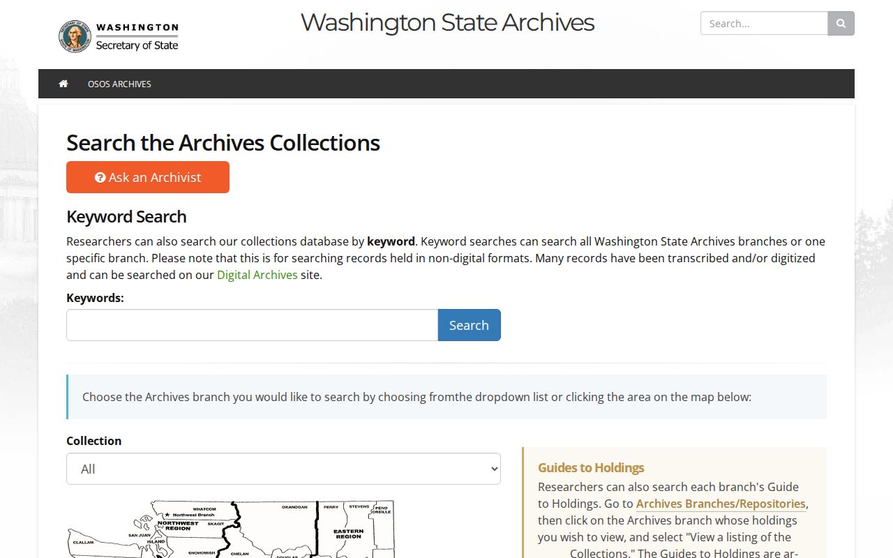 Spanaway people directories Washington State Archives search